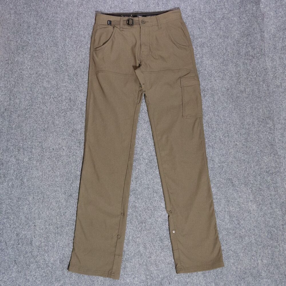 Prana Stretch Zion Pants II Men's 28x36 Green Relaxed Straight Hiking Gorpcore